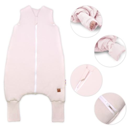 Teplý spací vak se zahrnovacími nohavičkami, Soft Hand Made, pudrově růžový, vel. S (1)