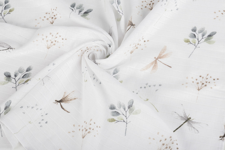 Tetra pleny Basic 70×80 cm Floral grey - sada 5 ks, 100% bavlna