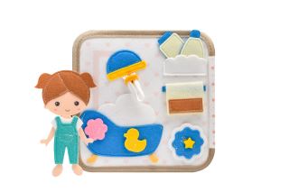 2Kids Toys Senzorická busy kniha Domeček s panenkou (14)