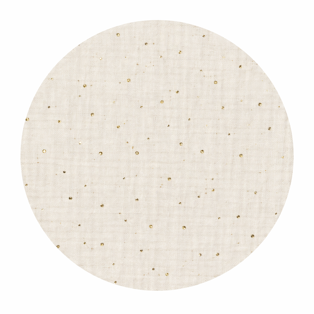 Mušelínová zavinovačka SOFT na zavazování, Zlaté tečky