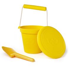 Bigjigs Toys Plážový kyblíček žlutý (6)