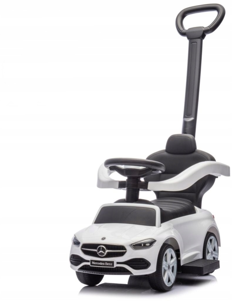 Dětské odrážedlo Mercedes C-Class s vodicí tyčí - bílé