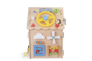 Montessori Activity board Domeček přírodní (3)