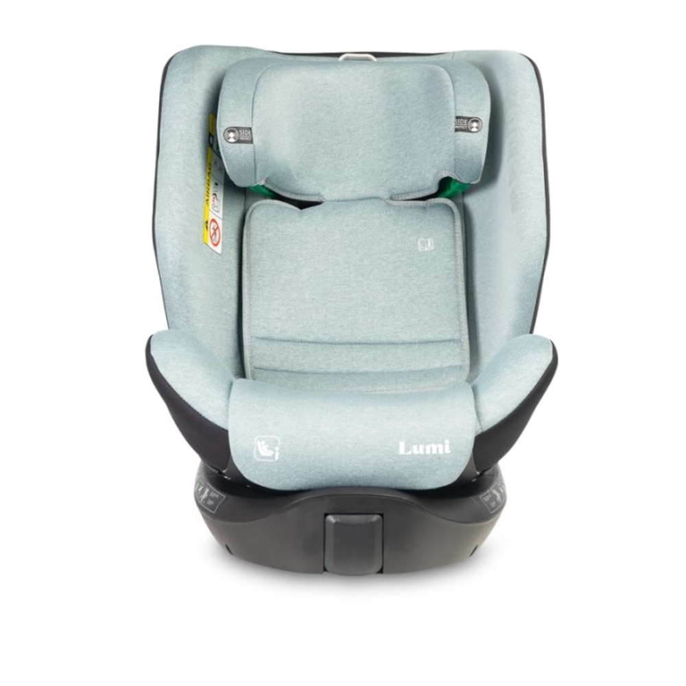 Autosedačka Lumi i-Size 40–150 cm, Isofix, 360°, růstová, od 0m+ do 12 let - zelená