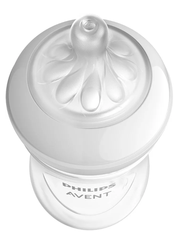 Silikonová savička Natural Response Avent - 6m+ na kaši, 2 ks