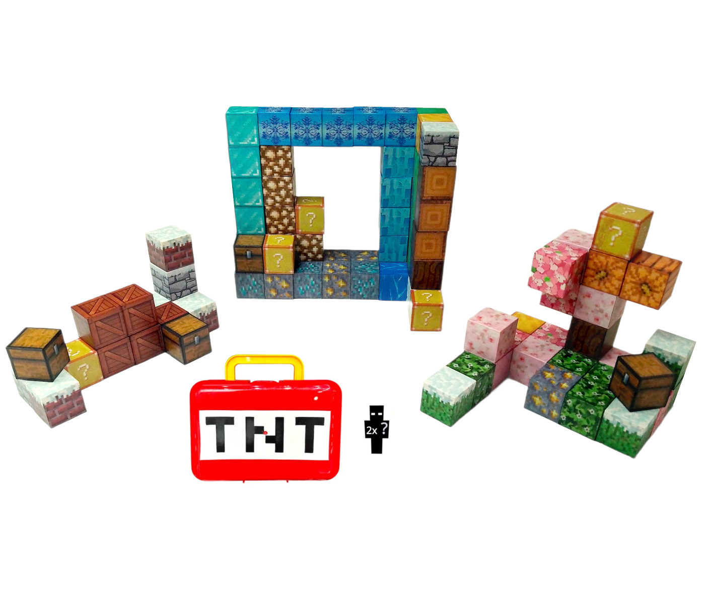 Magnetická stavebnice Minecraft TNT box 98ks