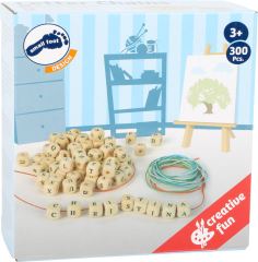 small foot Velký dřevěný řetízek z písmen, 300ks písmen (3)