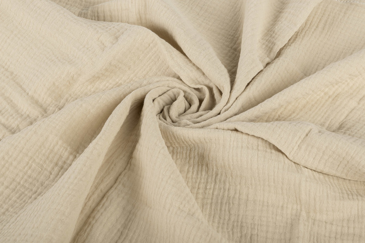 Mušelínové pleny krešované 60×75 cm Teddy beige – sada 2 ks