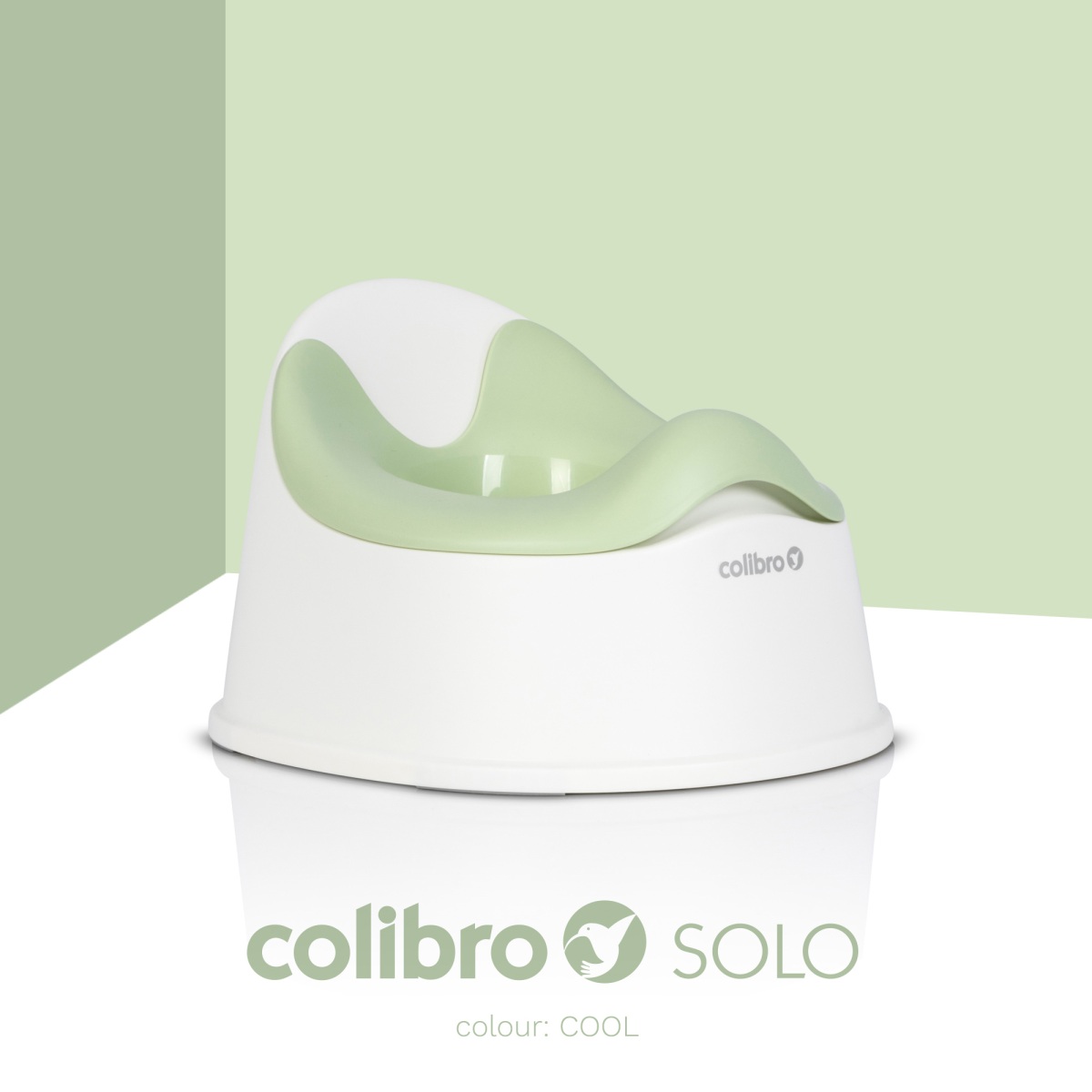Dětský nočník, ergonomický Solo cool – zelený, bílý