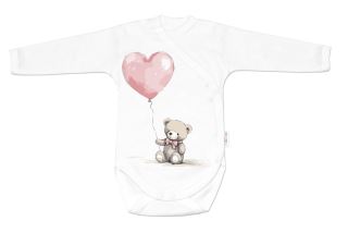 Sada do porodnice pro miminko 4D Teddy Love - bílá/růžová (1)