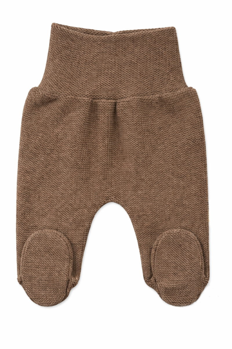 Pletené kojenecké polodupačky Hand Made, Baby Nellys, hnědé, vel. 62