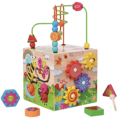 Motorická kostka s labyrintem Veselá zvířátka – 2Kids Toys, 3+