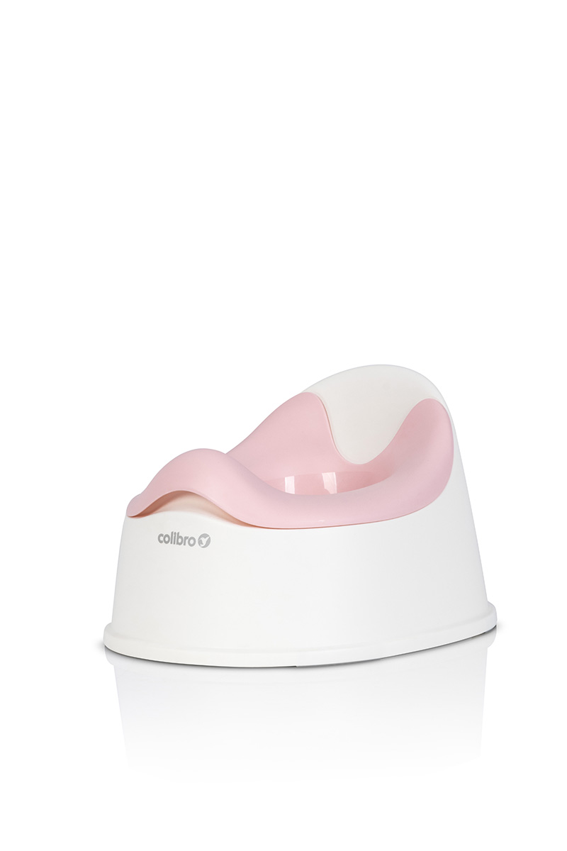 Dětský nočník, ergonomický Solo cool – růžový, bílý