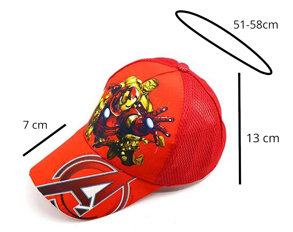 Dětská kšiltovka Avengers s potiskem M/L