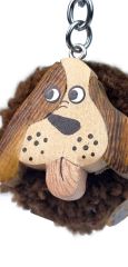 2Kids Toys Dřevěná klíčenka pompon Pes (2)