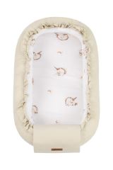 Hnízdečko pro miminko, bavlněné, oboustranné, Jednorožec, béžové