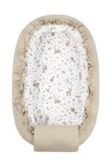 Hnízdečko pro miminko, bavlněné, oboustranné Forest, béžové