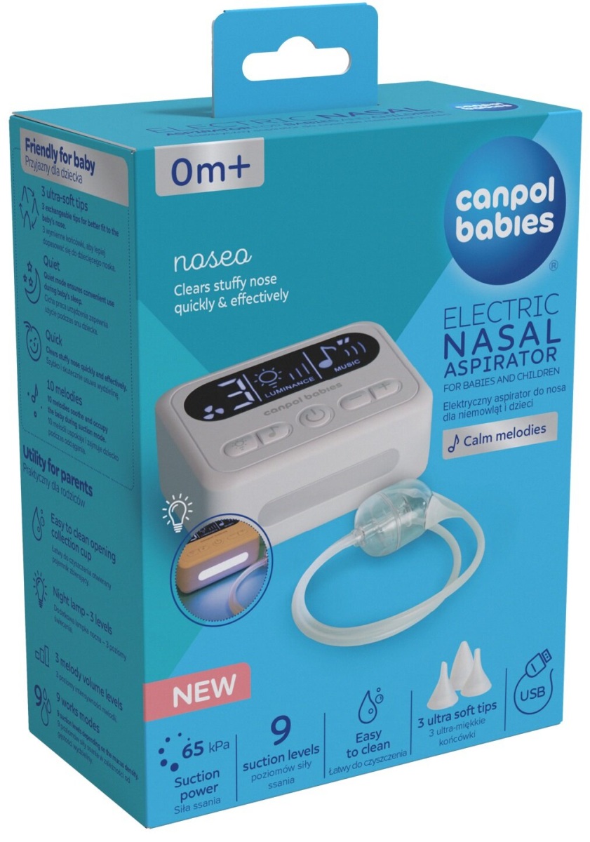 Elektrická odsávačka hlenů Canpol Babies Noseo – 9 úrovní