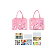 Senzorická látková kniha 2Kids Toys, montessori hračka pro rozvoj motoriky Jednorožec 3 (3)