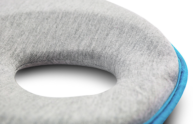 Ergonomický, tvarující polštářek pro miminko BASIC - šedý, tyrkys