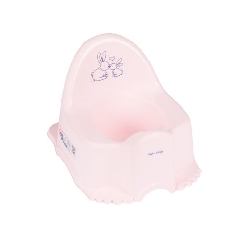 Dětský nočník ECO zajíček růžový ergonomický - růžový