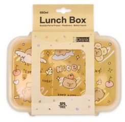 Dětský svačinový box Kapybara 650 ml, iTotal, žlutý Dětský svačinový box Kapybara 650 ml, iTotal, žlutý