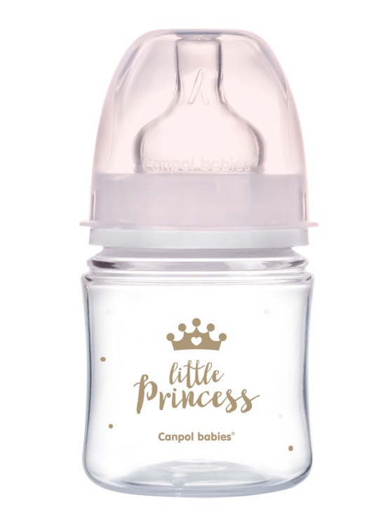 Dárková sada Little Princess Canpol Babies 0–6m, lahvička, dudlíky, řetízek + taška zdarma