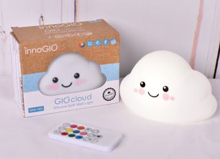 Přenosná silikonová lampička včetně dálkového ovladače - Cloud (1)