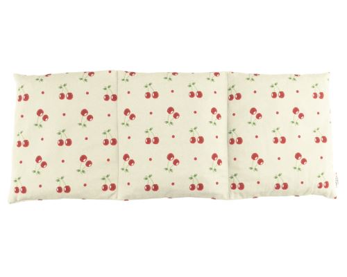 Tříkomorový nahřívací pás s třešňovými pecičkami, termofor -  Cherry life, ecru