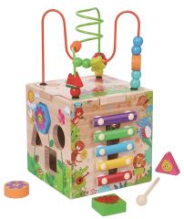 Motorická kostka s labyrintem Veselá zvířátka – 2Kids Toys, 3+ (2)