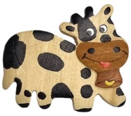 2Kids Toys Dřevěná magnetka velká Kráva (2)