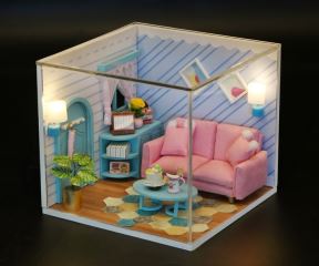 2Kids Toys miniatura domečku Slunný obývací pokoj (2)