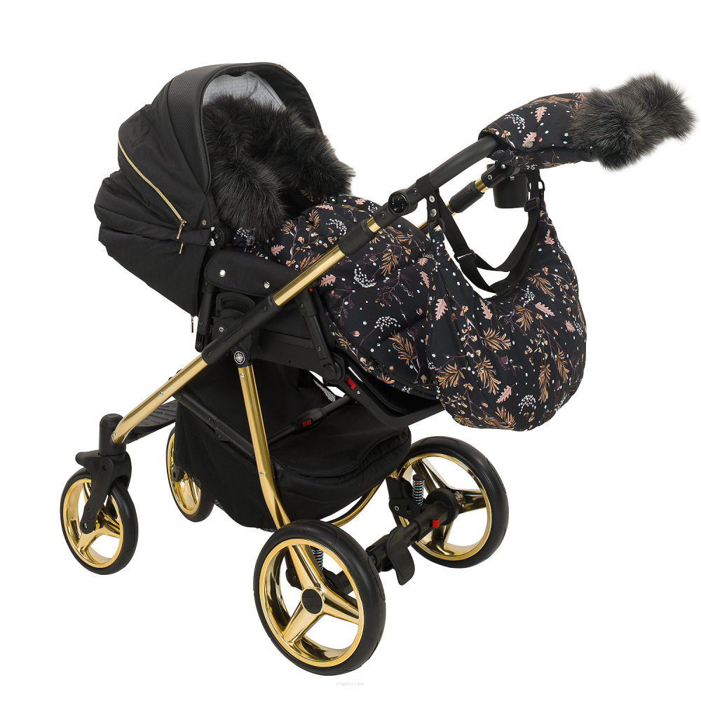 Zimní fusak COMBO 3v1 s kožešinkou, Palmy, 114 x 52 cm