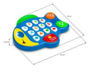 Edukační hudební hračka, TOYZ - Rybka (573426)