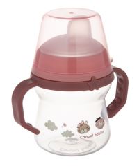 Nevylévací hrníček Canpol Babies s měkkým náustkem - Bonjour, růžový, 150 ml (3)