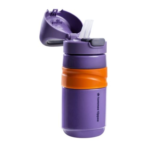 Dětský bidon Tommee Tippee Flip Top nekapající 500 ml, 18m+, fialový
