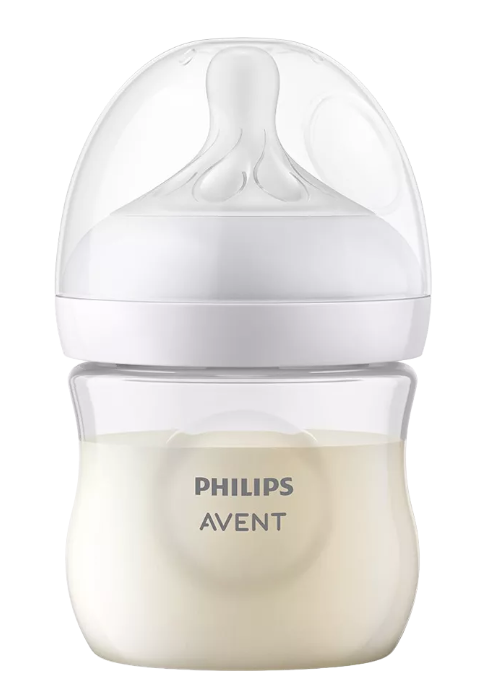 Kojenecká láhev Natural Avent, Response, 125 ml, transparentní
