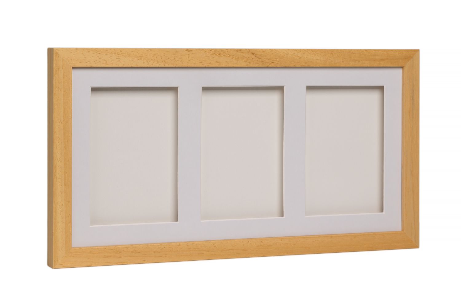 Sada na otisky nožiček či ručiček, trojrámek - dárková sada pro miminko - přírodní