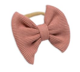 3D sada LADY, bavlna, body kr. rukáv, suknička s láclem, čelenka, starorůžová/bílá (5)
