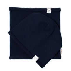 Čepice s nákrčníkem bavlna, Little Bear, Baby Nellys, granátová (5)