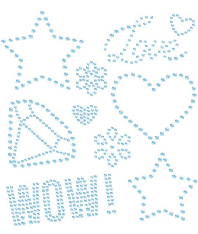 Nažehlovačka se zirkony a diamanty Tulimi - WOW