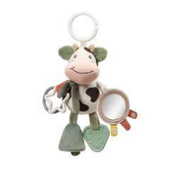 Závěsná senzorická hračka na kočárek a postýlku pro miminka 0m+, Cow Bingo