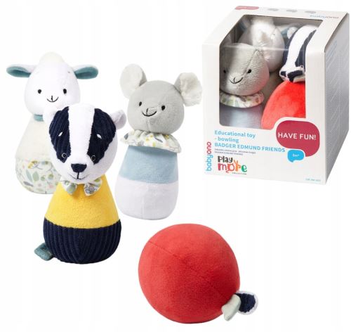 Edukační plyšové kuželky Badger Edmund Friend, BabyOno (4)