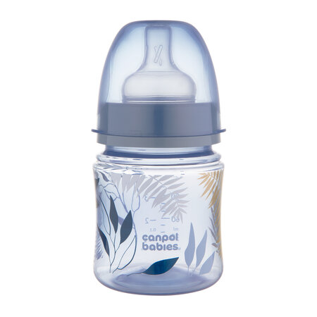 Antikoliková láhev EasyStart 120 ml GOLD – silikonová savička, od narození, modrá