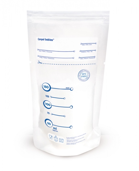 Sáčky Canpol Babies  k uchovávání odsátého mléka 20ks