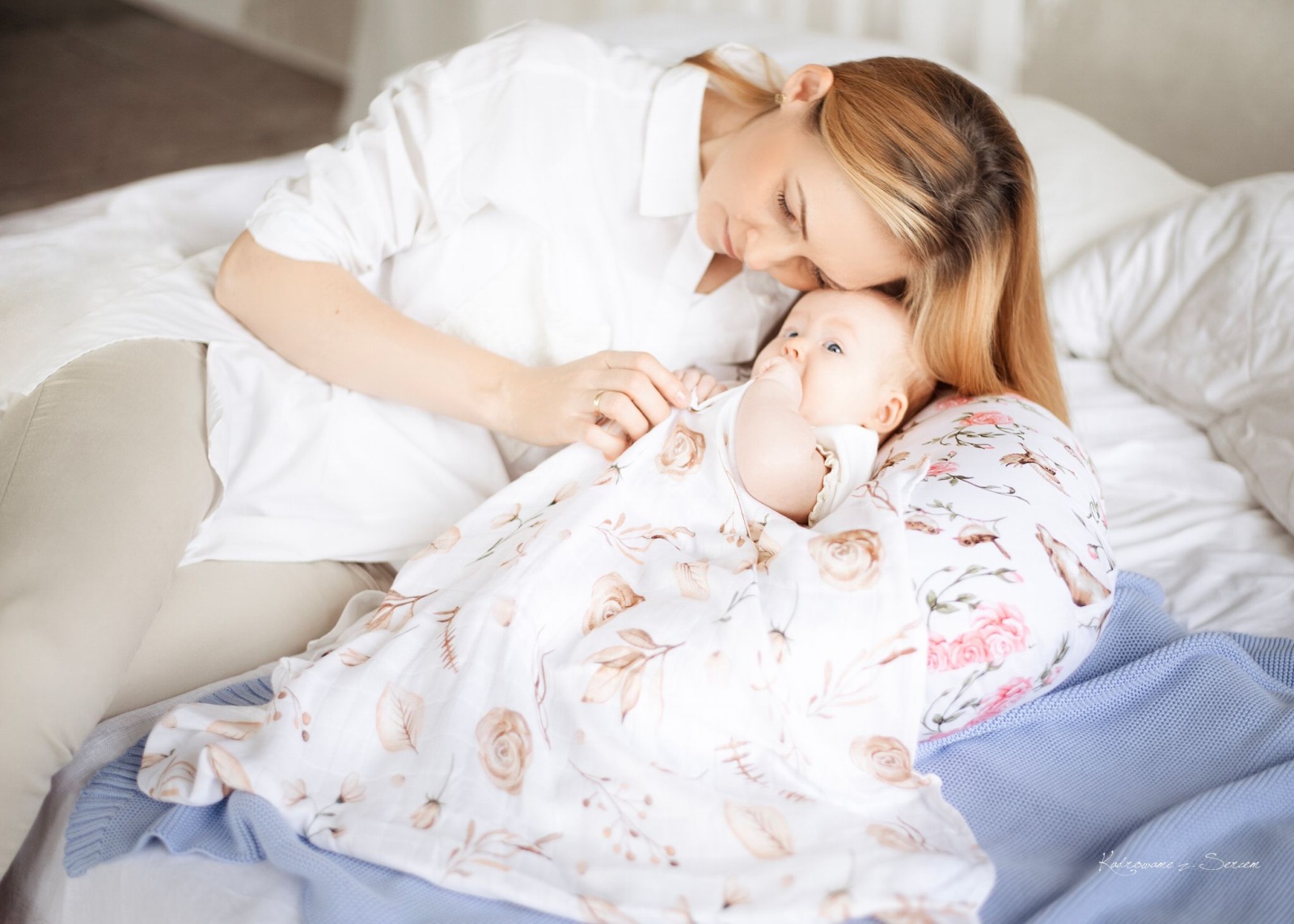 Luxusní osuška, plenka 120x120cm, bambusová, Boho