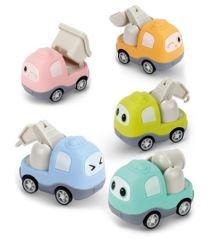 Stavební mini autíčko na setrvačník Tulimi - mátové (1)