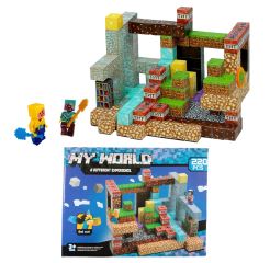 Velká magnetická stavebnice Minecraft Iron Diamond Gold TNT 220ks