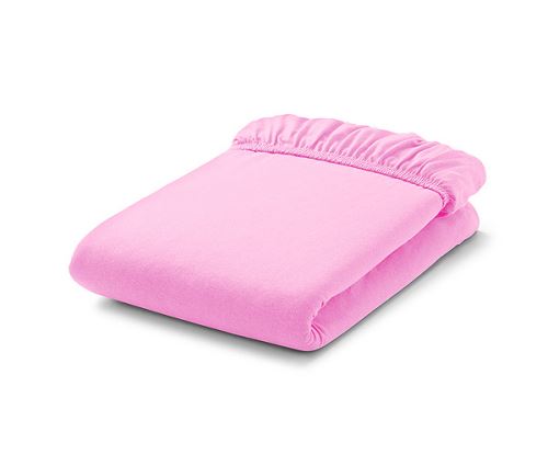 Jersey prostěradlo do postýlky 60x120cm - růžové
