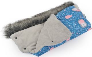 Zimní rukávník s kožešinou, hořčicový, Baby Nellys (1)